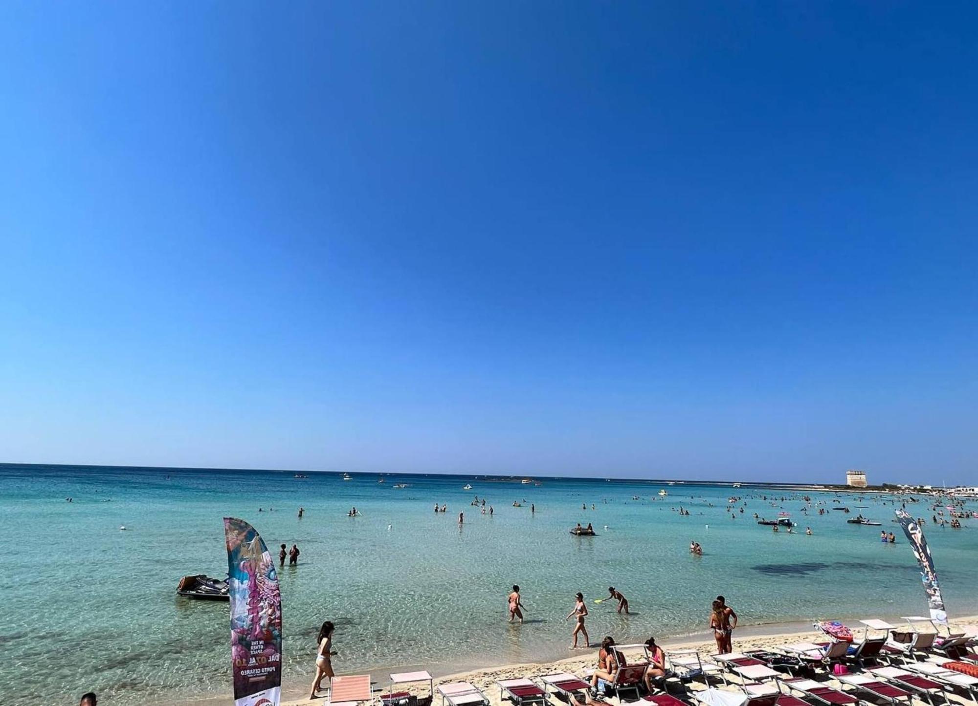 The Blue Panoramic Penthouse Villa Porto Cesareo Buitenkant foto