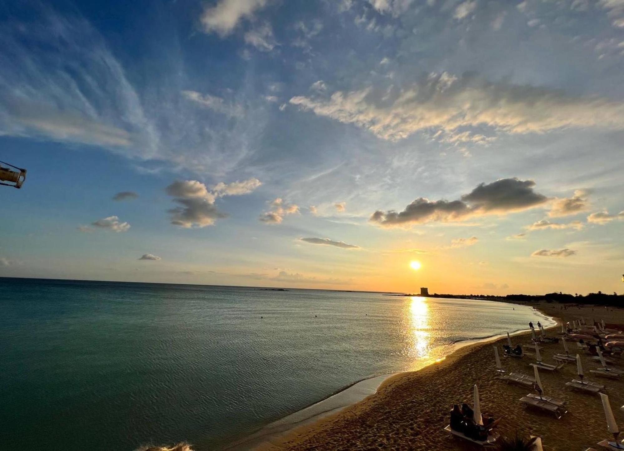 The Blue Panoramic Penthouse Villa Porto Cesareo Buitenkant foto