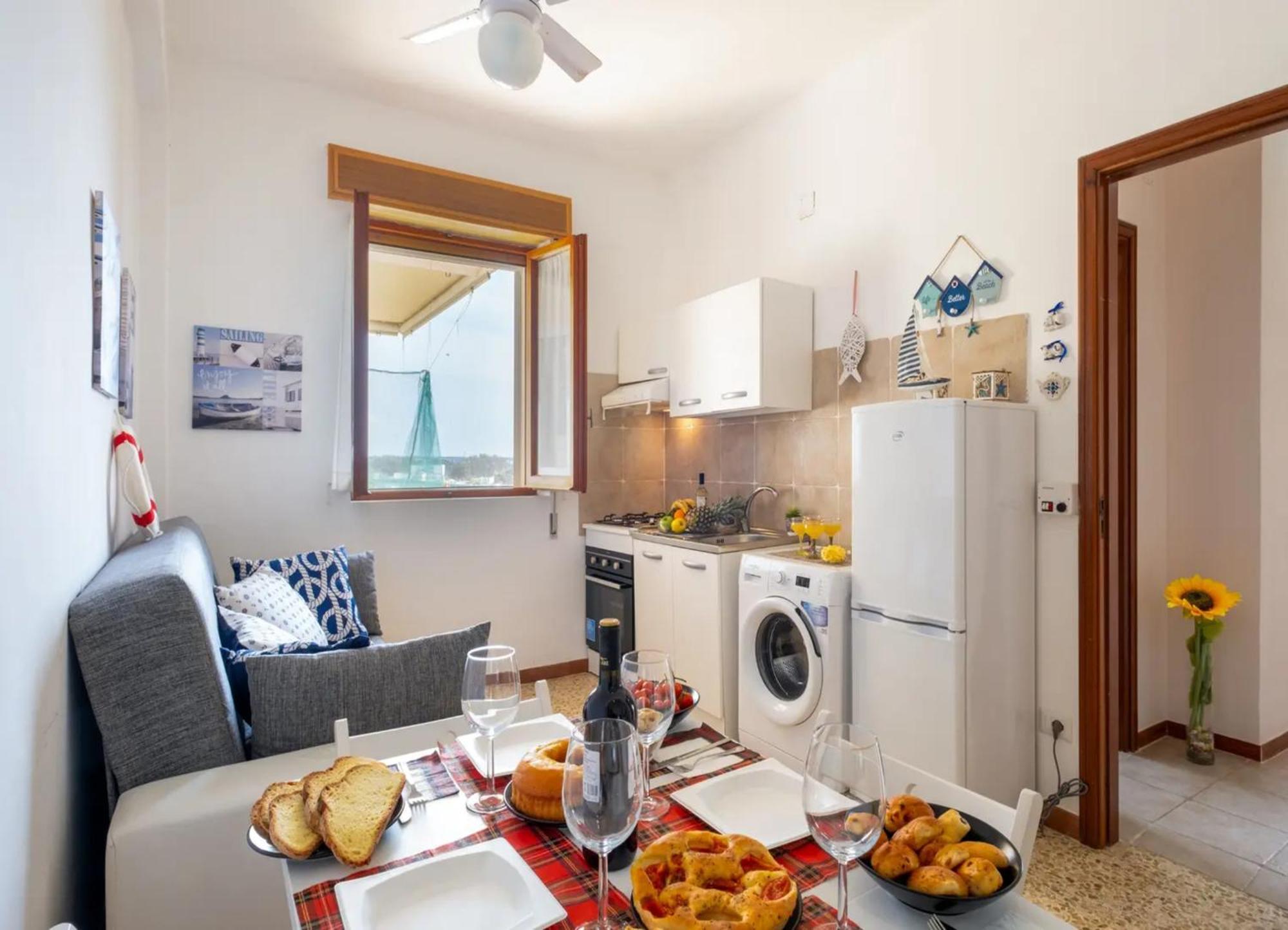 The Blue Panoramic Penthouse Villa Porto Cesareo Buitenkant foto