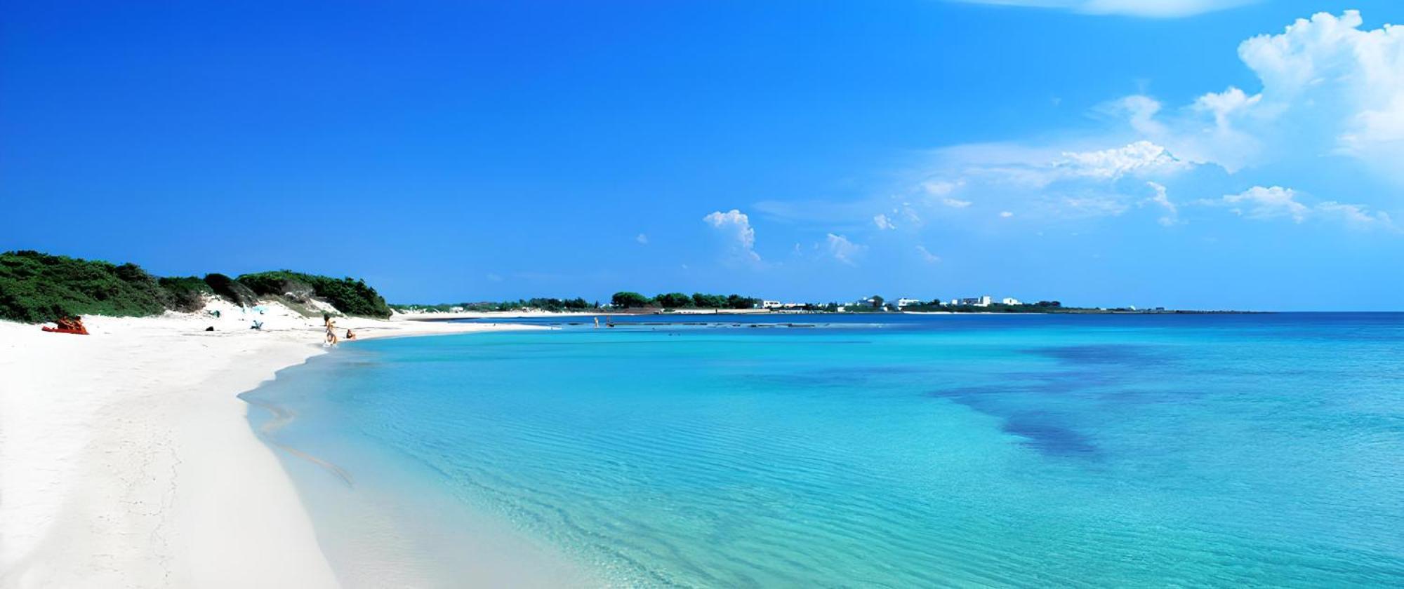 The Blue Panoramic Penthouse Villa Porto Cesareo Buitenkant foto